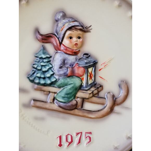 Hummel 5th Annual Plate 1975 Goebel Hand Painted Hum 268 West Germany Vintage - Picture 2 of 10